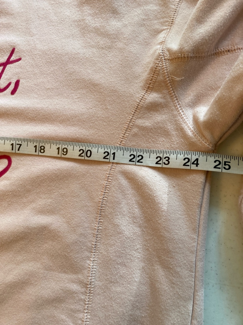 Wildfox blush pink oversized crewneck fuchsia script “But first cocktails” - Picture 6 of 7